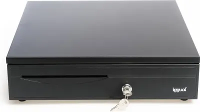 Produktbild von iggual IRON-30, Manuelle und automatische Geldschublade, Schwarz, 12 V, 420 mm, 405 mm, 100 mm