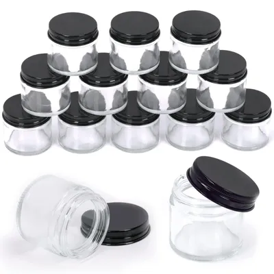 Imagen del producto de Tarros de vidrio transparentes - Juego de 15 unidades de 60 ml