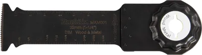 Immagine prodotto di Lama da taglio a tuffo Makita, 32 mm Starlock Max - 20 TPI - BiM - MAM001 - Legno / Metallo