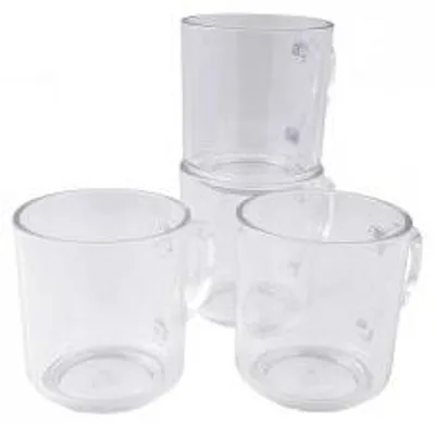 Obrázek produktu pro Bo-Camp, sada 4 bílých hrnků, objem 330 ml