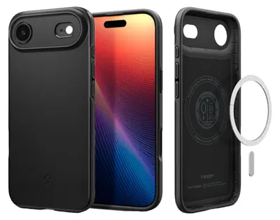 Produktbild von Spigen ACS10306, Cover, Apple, iPhone Air, 16,5 cm (6.5"), Schwarz
