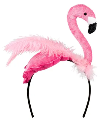Imagen del producto de Diadema de flamenco - Disfraz para fiesta hawaiana de carnaval