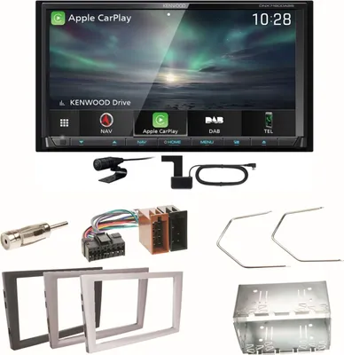 Produktbild von Kenwood DNX-7190DABS Carplay CD Einbauset für Opel Omega B Meriva A Agila Vivaro