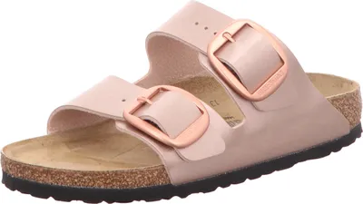 Produktbild von Birkenstock Damen-Bio-Pantolette mit Tieffußbett Arizona Rosa, Farbe:rot, EU Größe:35