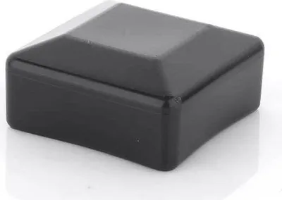 Produktbild von LogistSystem - 10x Zaunpfahlkappe 18x18 mm - Zaunkappen - Schwarz - Pfostenkappe Pyramide Quadratisch - Zaunpfostenkappen - Zaunabdeckung - Pfahl Deckel - Rohrkappen aus Kunststoff