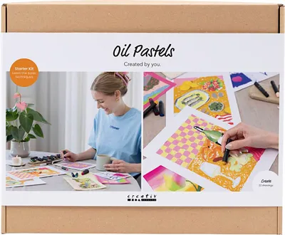 Zdjęcie produktu dla Creativ Company Zestaw startowy do hobby Pastele olejne, różne kolory, 1 pudełko