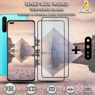 Produktbild von 2-Pack ONEPLUS NORD Displayschutzfolie und 1-Pack Objektivschutz aus 9H gehärtetem Glas