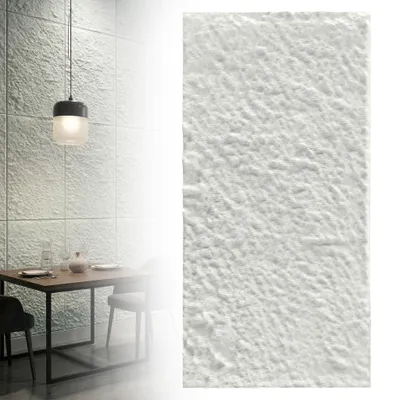 Image de Panneaux muraux 3D effet pierre CEEDIR, lot de 3, 120 x 60 cm, 0,72 m², revêtement mural enPolyuréthaneeffet roche, dalles murales décoratives pour intérieur, salon, beige