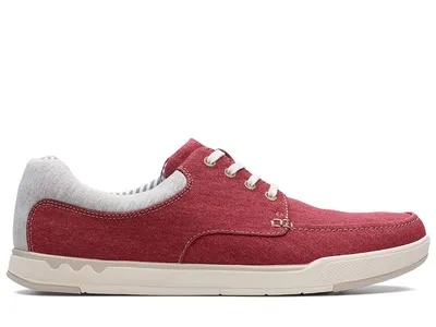 Obrázok produktu pre Clarks Step Isle Lace pánske poltopánky červené textilné ľahké Clarks Step Isle Lace pánske poltopánky červené textilné ľahké 39,5