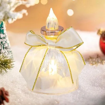 Obrázek produktu pro Průhledné LED svíčky pro venkovní použití, bezplamenné náladové osvětlení, osvětlení pro stany.