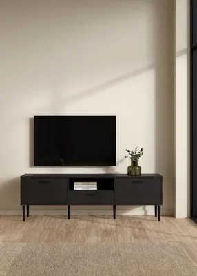 Obrázek produktu pro Media lowboard / TV nábytek černý matný