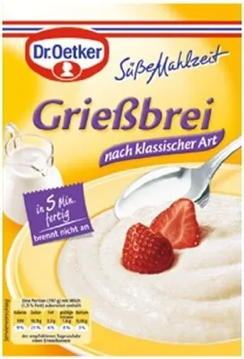 Image de Dr. Oetker Repas sucré bouillie de semoule 2 pcs.