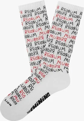 Image de Jimmy Lion Athletic The Shining Redrum Chaussettes courtes Blanc EU 41-46 Homme, Femme Blanc EU 41-46