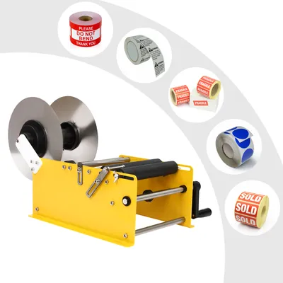Produktbild von Etikettiermaschine, Manuelle Flaschenetikettiermaschine, Etikettiermaschine für runde Flaschen