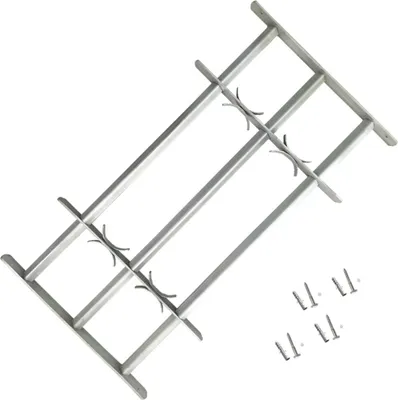 Produktbild von Fenstergitter Verstellbar mit 3 Querstäben 1000-1500 mm