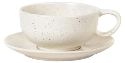 Produktbild von Broste Copenhagen NORDIC VANILLA Tasse mit Untertasse 0,25 l