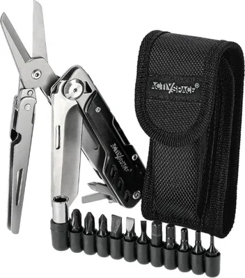 Immagine prodotto di multiutensile di sopravvivenza 6 in 1 in acciaio inox con custodia