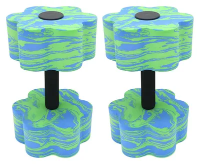 Produktbild von 1/2 Stück Wassergymnastik-Hantelset, hochdichte EVA-Schaumstoff-Fitnesshanteln, leichte Poolgewichte