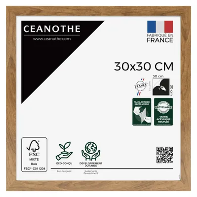 Image de Ceanothe, cadre photo Precious, 30x30 cm, bois