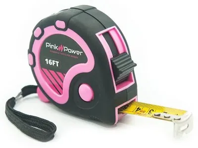 Productafbeelding van Famanu meetlint, 16 voet - Roze, ergonomisch en lichtgewicht