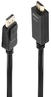 Produktbild von Lindy Adapterkabel DisplayPort > HDMI 10,2 Gbit/s, (2 Meter)
