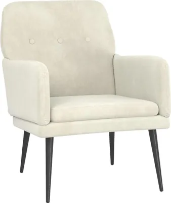 Produktbild von vidaXL Sessel Creme 62x79x79 cm Samt
