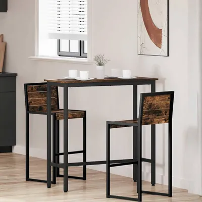 Produktbild von "Schlussverkauf" Tisch 1 PC  - Modernen Stil - Esszimmertisch - Geräucherte Eiche 100x40x100,5 cm  C9703