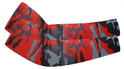 Productafbeelding van 3 paar armwarmers met UV-bescherming, UPF 50+, voor dames en heren, camouflageprint, elastisch, ademend en verkoelend