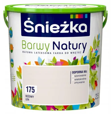 Produktbild von Latex Innenwandfarbe Beige Leinen matt, scheuerbeständig, hohe Deckkraft 2,5 L