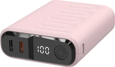 Image de Powerbank RealPower PB-10000C PD+ avec 3xType-C,Rose