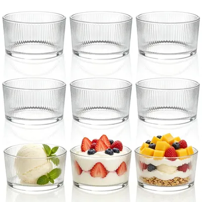 Dessertgläser 9er Set, 200 ml, Glas, spülmaschinengeeignet