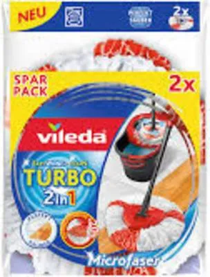 Produktbild von Vileda 4023103198227 Mop-Zubehör Wischbezug Rot - Weiß (152545)