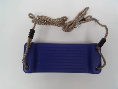 Produktbild von Schaukelsitz aus Kunststoff 430x165x85 mm PP-Seil blau - Hermic