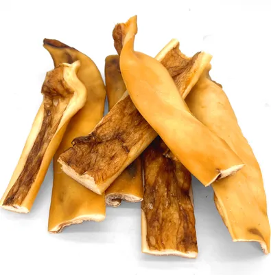 Produktbild von Rinderkopfhaut Hundefutter Kauartikel 1 kg Kausnack wie Rinderohren | Leckerli