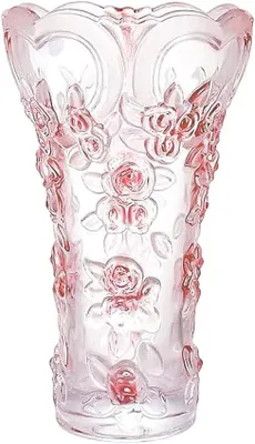 Produktbild von Glasvase 30 cm, rosa, Kristall, für Wohnzimmer