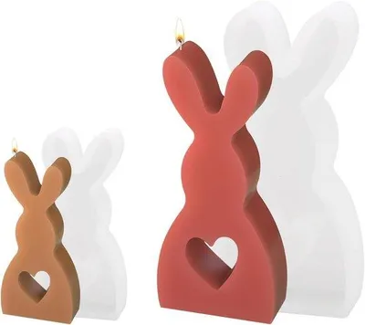 Obrázek produktu pro Silikonové formy na velikonoční zajíčky, 3D zajíčky, svíčky, mýdla