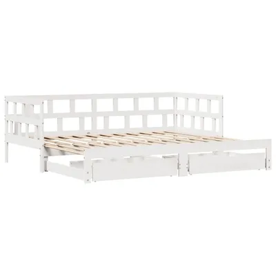 Obrázek produktu pro Válenda s přistýlkou a zásuvkami bez matrace bílá 80x200 cm