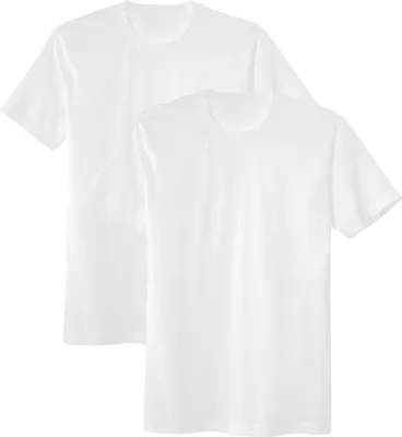 Produktbild von CALIDA Herren T-Shirt, 2er Pack - Natural Benefit, Rundhals-Ausschnitt, 100% Baumwolle Weiß S (46/48)