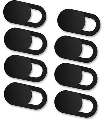 Produktbild von 8er Set Webcam Abdeckung Slider Ultra dünn Schwarz Privacy-Schutz für Laptop PC Smartphones Tablets