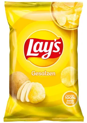 Produktbild von Lay's Gesalzen 150g, KI-generiertes Bild