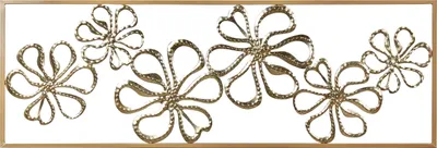 Produktbild von BELIANI Wanddekoration Gold Eisen Blumen Einteilig Handgemacht Modern Wandobjekt Wanddeko für Schlafzimmer Wohnzimmer Flur Küche Esszimmer