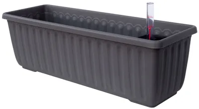 Image de Jardinière auto-arrosante Siesta LUX anthracite 40 cm