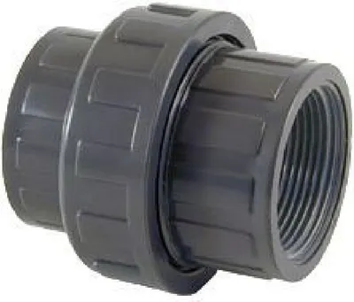 Produktbild von PVC Verschraubung / Kupplung 1 x Klebemuffe 1 x Innengewinde - 50 mm x 1 1/2"