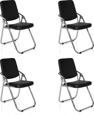 Obrázok produktu pre hjh OFFICE skladacia stolička 4-pack ESTO Imitácia kože bočné stoličky stoličky pre hostí stolička skladacia do 100 kg nosnosti