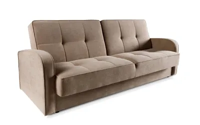 Produktbild von Schlafsofa PARIS – Beige – 222 × 93 × 90 cm – Ausziehbares Sofa mit Schlaffunktion und Bettkasten