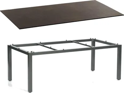 Produktbild von Sonnenpartner Gartentisch Base 200x100 cm Aluminium anthrazit Tischsystem