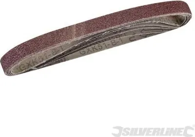 Produktbild von Silverline Schleifband, 13 x 457 mm, 5er-Pckg. 80er-Körnung