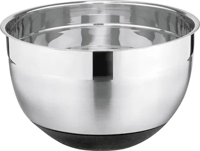 Produktbild von Weis Premium, Salatschüssel, Rund, Silikon, Edelstahl, Schwarz, Edelstahl, Metallisch, 1,5 l