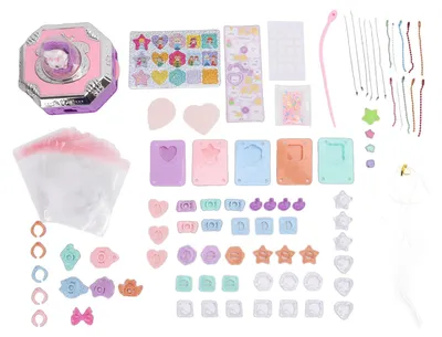 Produktbild von Schmuckherstellungsset, Bastelset mit Ringen, Armbändern, Schlüsselanhängern, Anhängern, Kartenverzierung für Mädchen