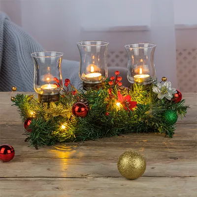 Produktbild von Kerzenhalter mit 6 warm weißen LEDs